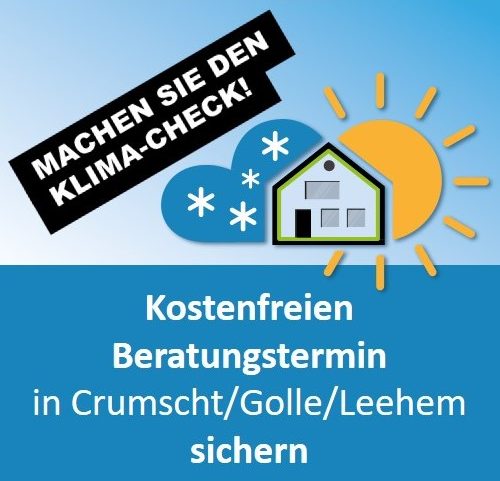 Karte mit Sanierungsgebieten für Crumstadt, Goddelau und Leeheim, Veranstaltungshinweis.
