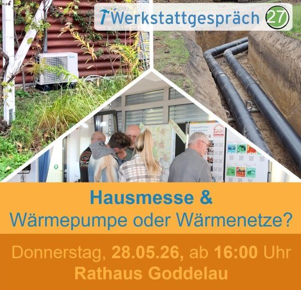 Karte mit Sanierungsgebieten für Crumstadt, Goddelau und Leeheim, Veranstaltungshinweis.