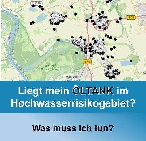 Karte mit Sanierungsgebieten für Crumstadt, Goddelau und Leeheim, Veranstaltungshinweis.